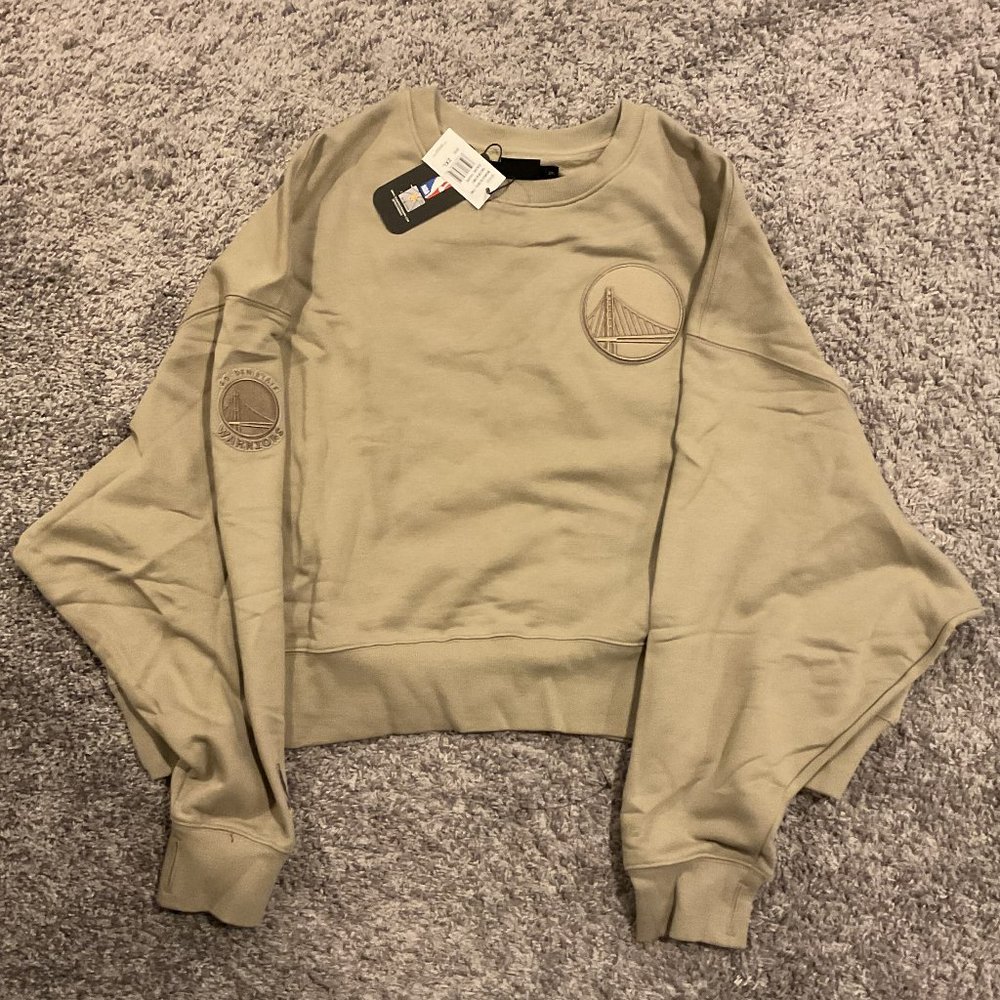 Women's Golden State Warriors Fleece Taupe Pullover - 2XL - BRAND NEW!
